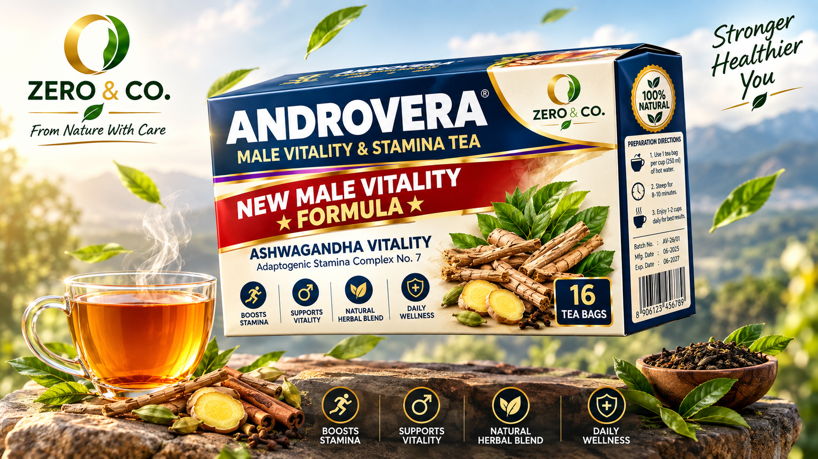 Androvera Male Vitality Tea Banner