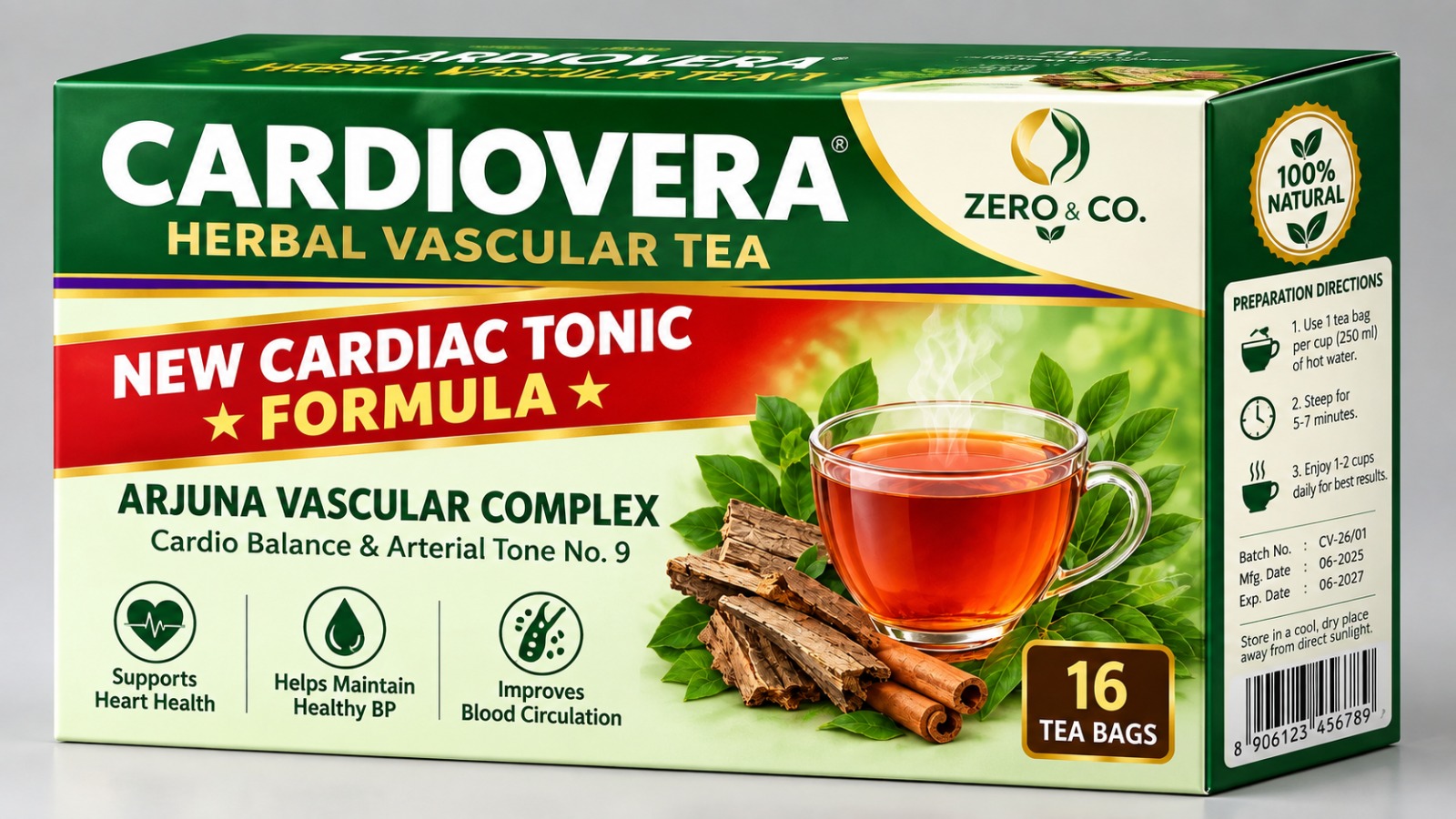CARDIOVERA Herbal Vascular Tea